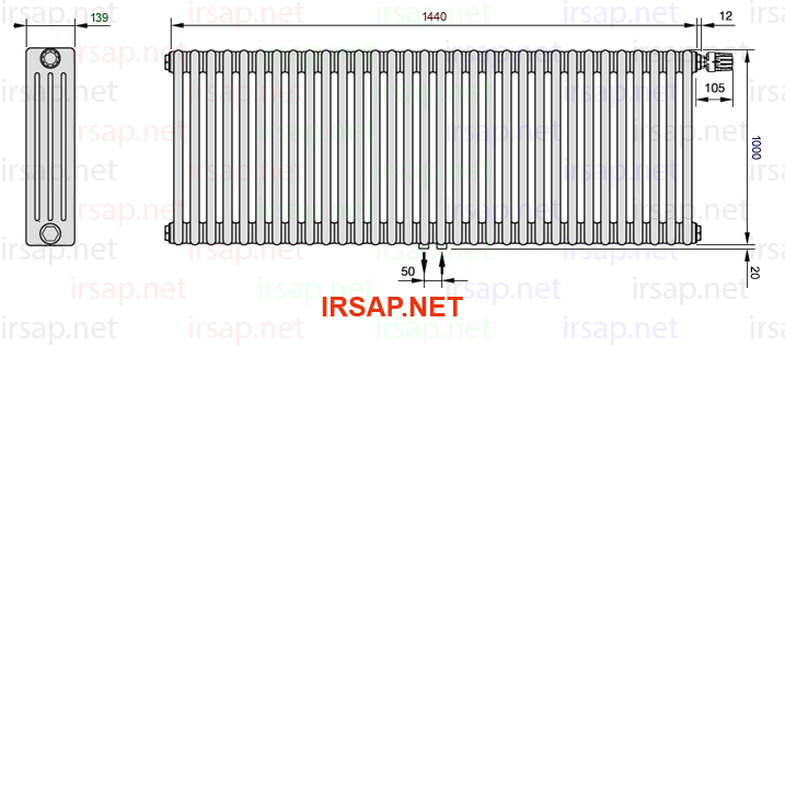 Радиатор IRSAP Tesi 41000/32 T52 CL 01